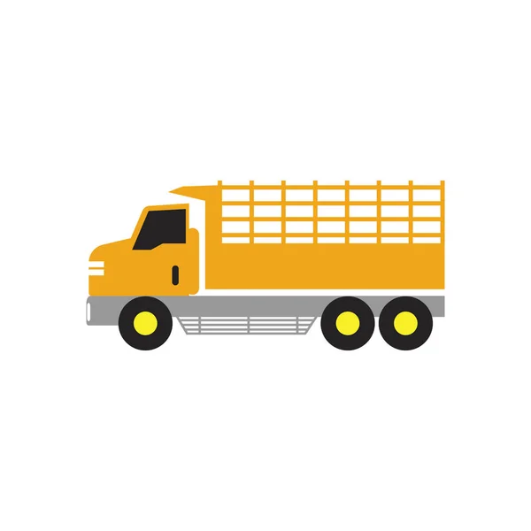トラックのアイコンのデザインテンプレートベクトル絶縁イラスト — ストックベクタ