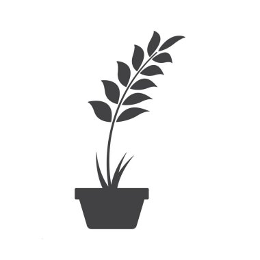 Çömlek ikonu tasarım şablonu izole edilmiş çizim