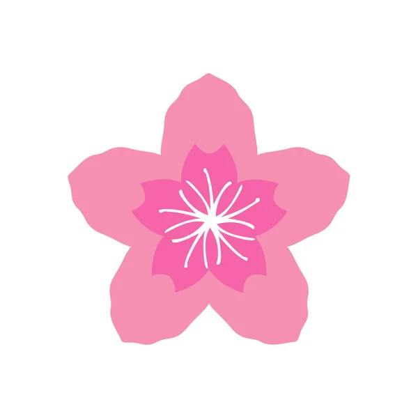 Sakura Icono Diseño Plantilla Vector Ilustración Aislada — Vector de stock