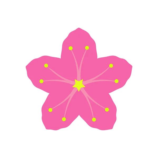 Sakura Pictogram Ontwerp Template Vector Geïsoleerde Illustratie — Stockvector