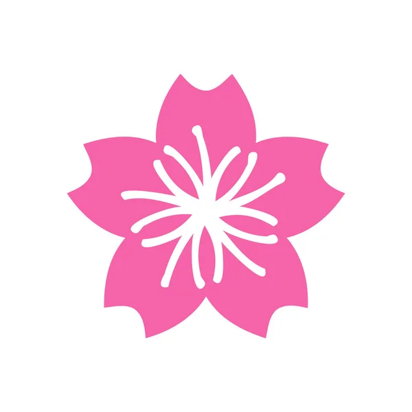 Sakura Icon Design Template Vektor isolierte Illustration — Stockvektor