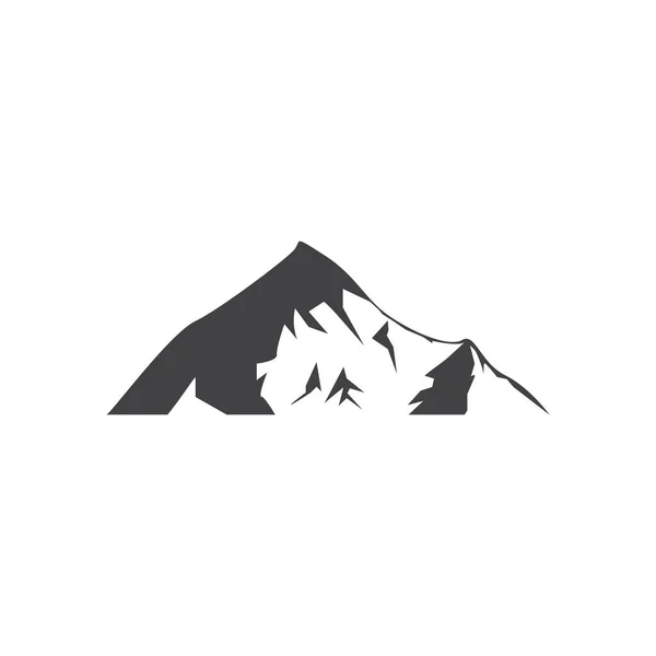 Montaña Icono Diseño Plantilla Vector Aislado Ilustración — Vector de stock