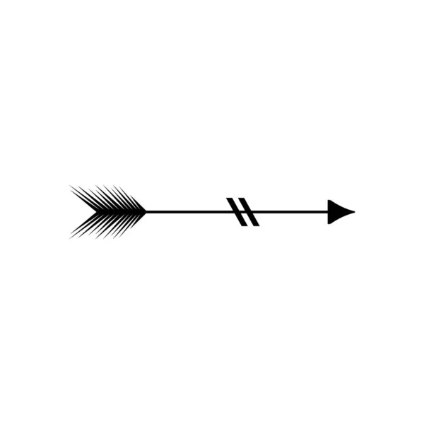 Modèle Conception Icône Flèche Tribale Vecteur Isolé — Image vectorielle