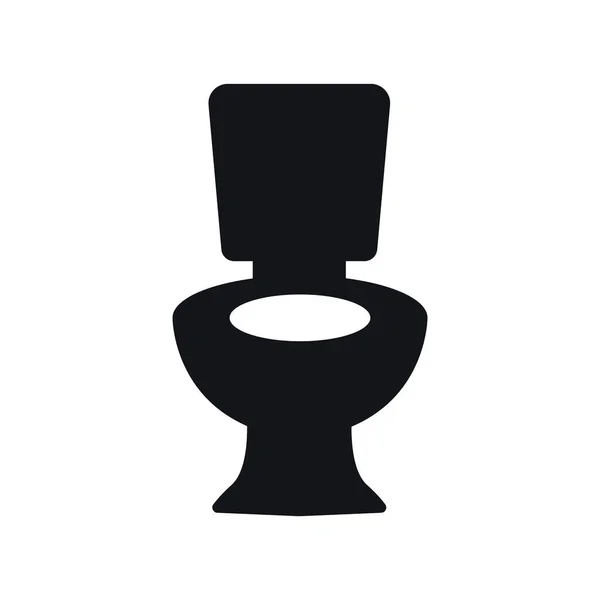 Oturak Tuvalet Simgesi Tasarım Şablonu Izole Edildi — Stok Vektör
