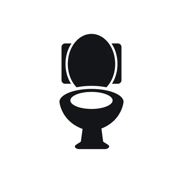 Sitzplatz Toilette Symbol Design Template Vektor Isoliert — Stockvektor