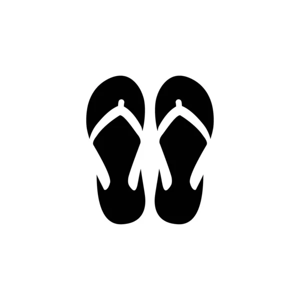 Flip Flop Icône Modèle Conception Vectoriel Illustration Isolée — Image vectorielle