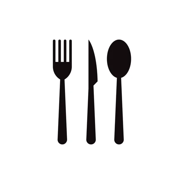 Cutlery Icon Design Template Vector Isolated Illustration — Stock Vector