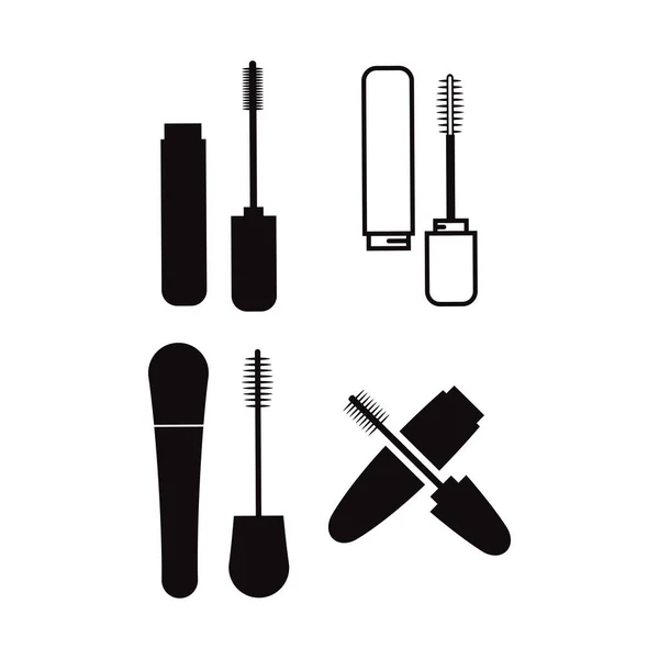 Mascara Pictogram Ontwerp Template Vector Geïsoleerde Illustratie — Stockvector