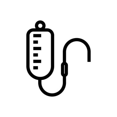 İnfüzyon simgesi tasarım şablonu izole edilmiş illüstrasyon