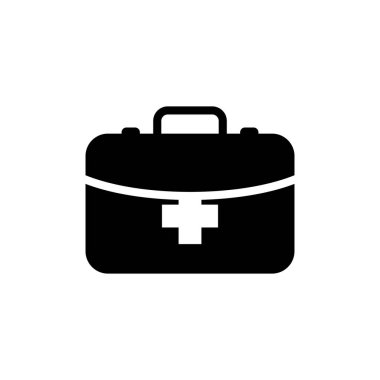 İlk yardım çantasının tasarım şablonu izole edilmiş illüstrasyon