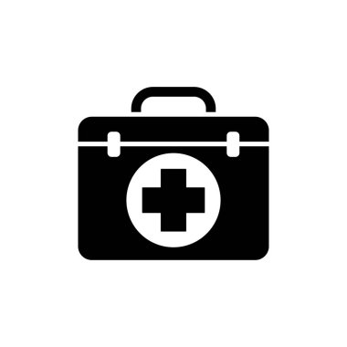 İlk yardım çantasının tasarım şablonu izole edilmiş illüstrasyon