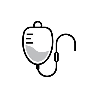 İnfüzyon simgesi tasarım şablonu izole edilmiş illüstrasyon