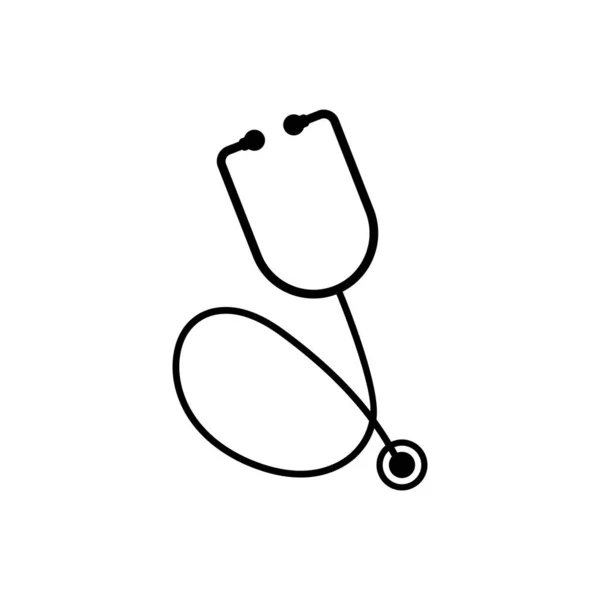 Stethoscope Ikon Design Sablon Vektor Elszigetelt Illusztráció — Stock Vector