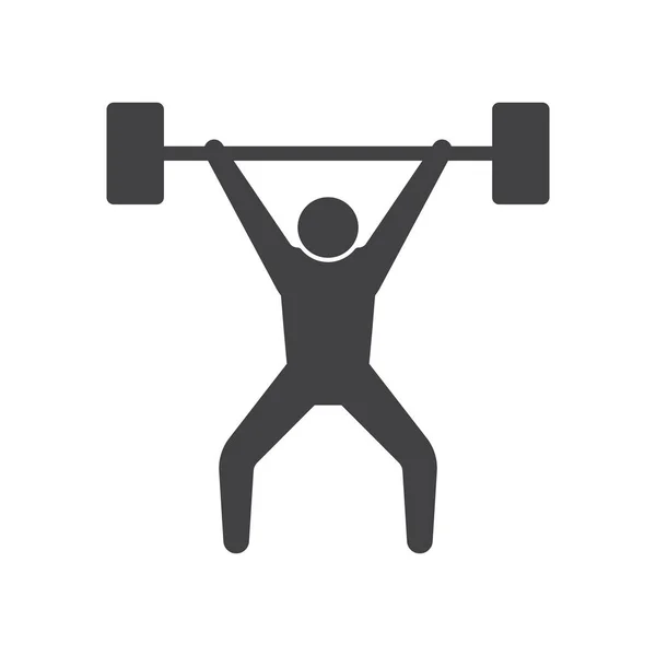 Weightlifting Icon Design Template Vector Isolated Illustration — 스톡 벡터