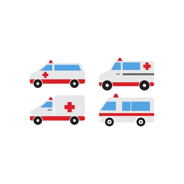 Ambulance Pictogram Ontwerp Template Vector Geïsoleerde Illustratie — Stockvector