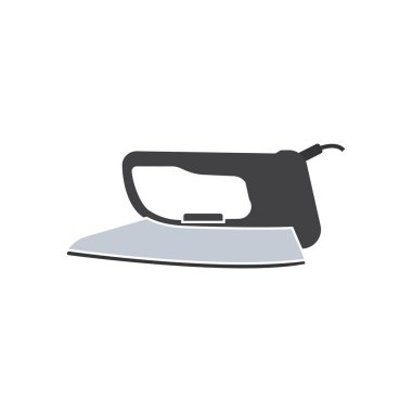 Demir ikon tasarım şablonu vektör izole çizimi