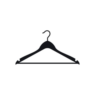 Kumaş askısı tasarım şablon izole çizimi