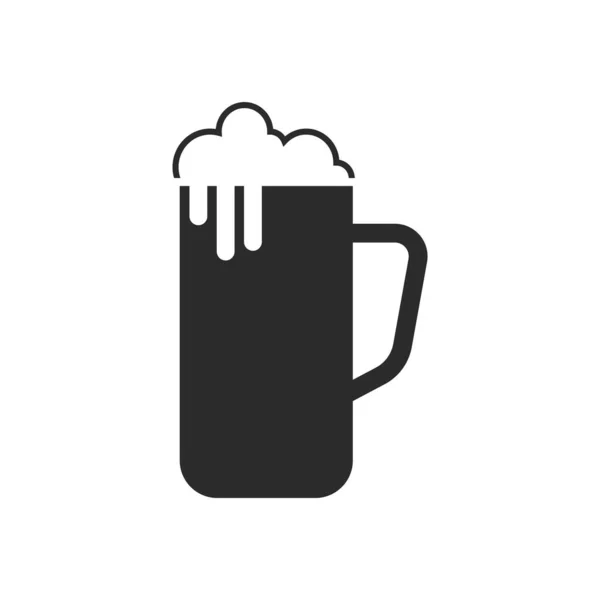 Icono Cerveza Plantilla Diseño Vector Ilustración Aislada — Vector de stock