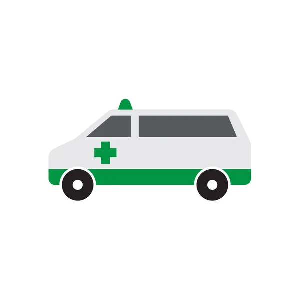 Ambulance Pictogram Ontwerp Template Vector Geïsoleerde Illustratie — Stockvector