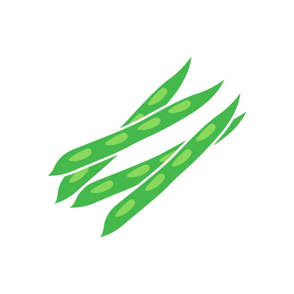 Ervilhas Verdes Ícone Modelo Vetor Isolado — Vetor de Stock