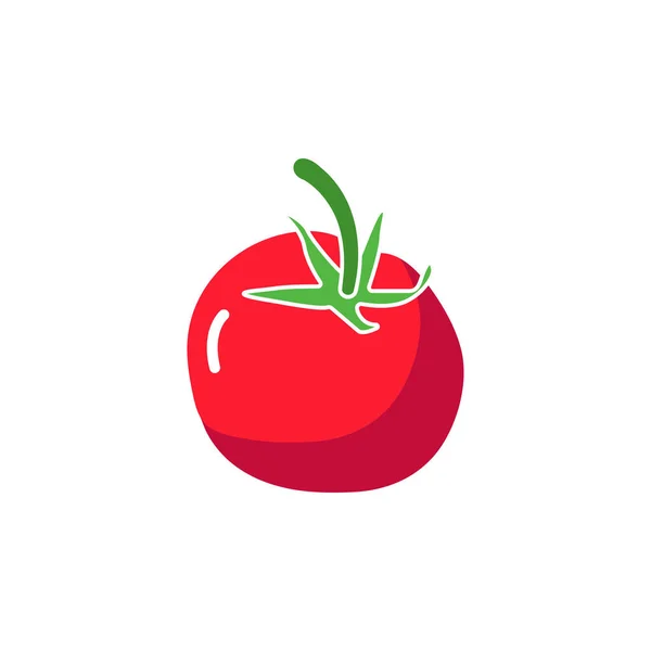 トマトアイコンテンプレートベクトル分離 — ストックベクタ