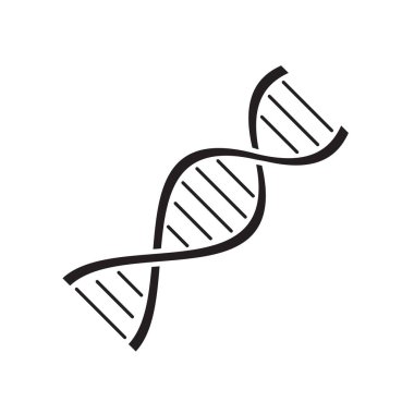 DNA simgesi tasarım şablonu izole edilmiş vektör çizimi