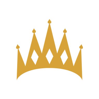 Crown simge tasarımı şablonu izole edildi