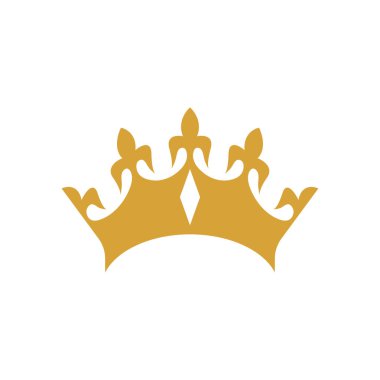 Crown simge tasarımı şablonu izole edildi