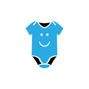 Bebek bezi simgesi tasarım şablon çizimi