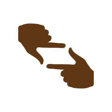 El hareketi simgesi tasarımı vektör çizimi