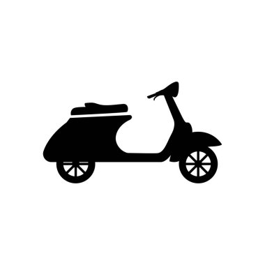 Vespa scooter simgesi tasarım şablonu