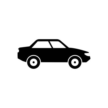 Araba simgesi tasarımı vektör çizimi