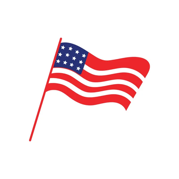 Иллюстрация шаблона иконки флага США — стоковый вектор