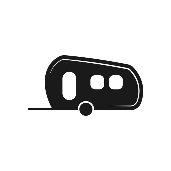 Van Trailer Icon Design Template Vector Isolated — Stockový vektor