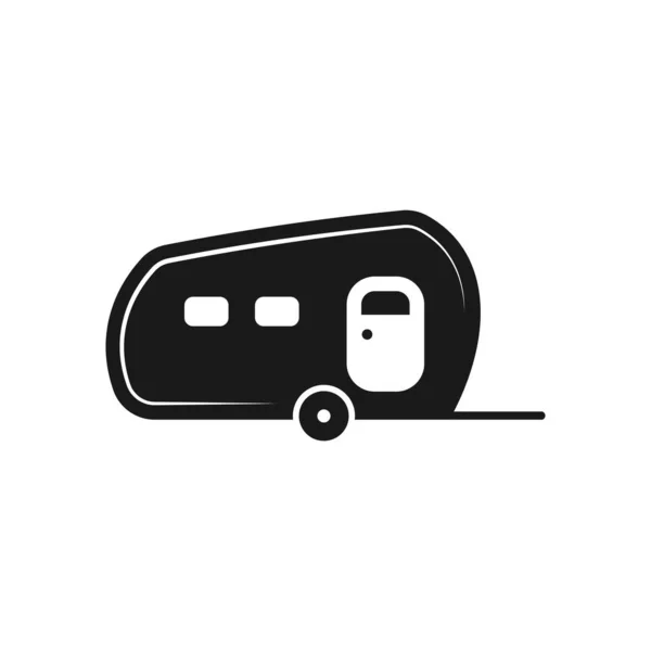 Van Trailer Icon Design Template Vector Isolated — Stock Vector