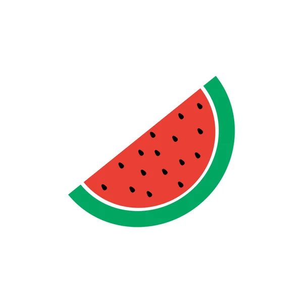 Wassermelone Frucht Icon Design Template Vektor Isoliert — Stockvektor