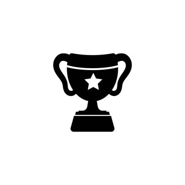 Trophy icon design template vector isolated illustration