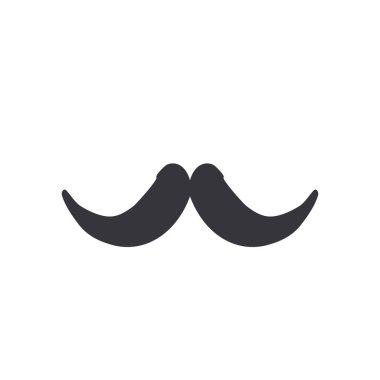 Mustache icon design template vector isolated illustration