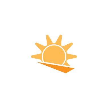 Sun icon design template vector isolated