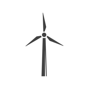 Yel değirmeni ikonu tasarım şablonu izole edildi