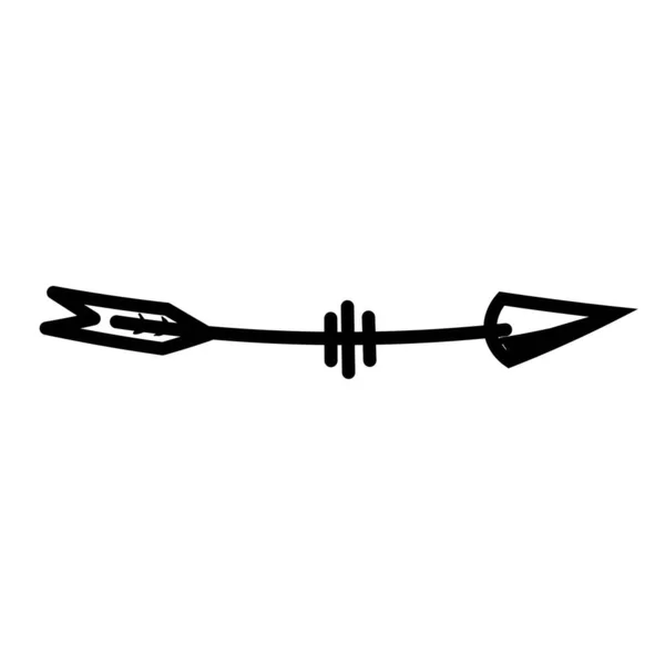 Tribal Arrow Icon Design Template Vector Isolated — Stock Vector