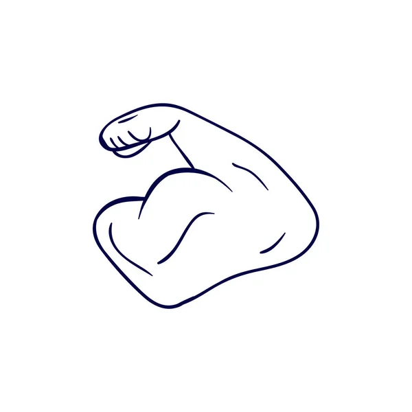 Arm Bodybuilder Icon Design Template Vector Isolated — Stok Vektör