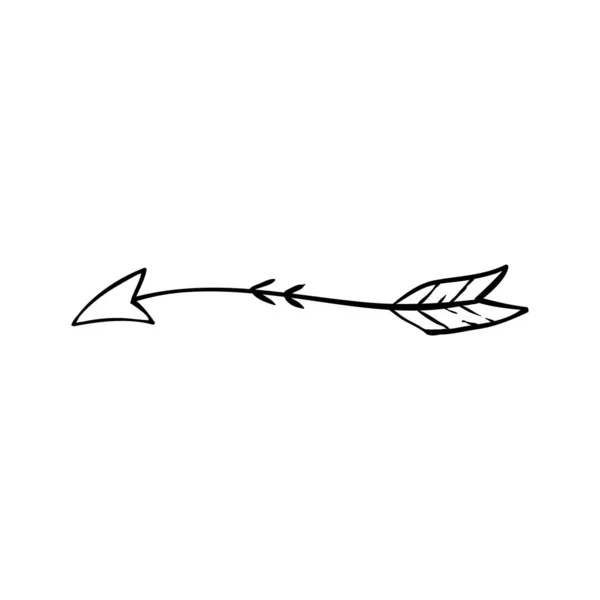 Icono Flecha Tribal Diseño Plantilla Vector Ilustración Aislada — Vector de stock