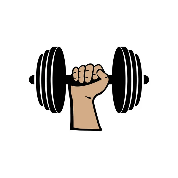 Barbell Icon Design Template Vector Isolated — Διανυσματικό Αρχείο