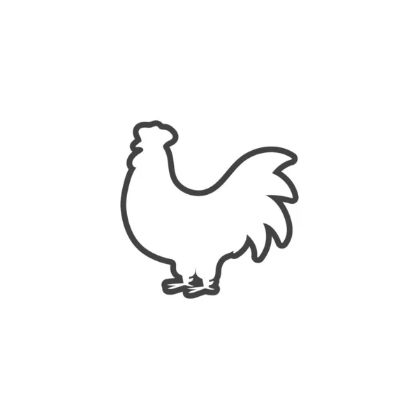 Chicken icon design template vector isolated — Wektor stockowy