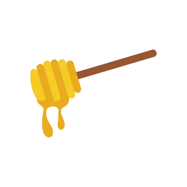 Honey Stick Icon Design Template Vector Isolated Illustration — Stockvector