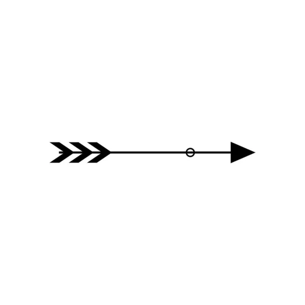 Illustration Isolée Vectorielle Modèle Conception Icône Flèche Tribale — Image vectorielle