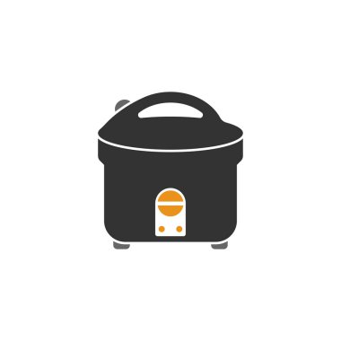 Rice cooker icon design template vector isolated illustration