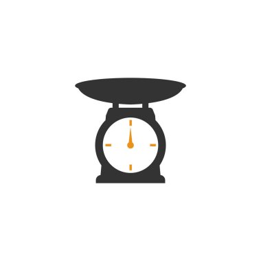 Gıda ölçekli simge tasarım şablonu izole edilmiş çizim