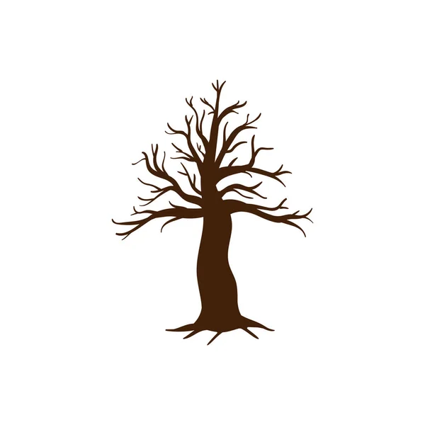 Leafless Tree Icon Design Template Vector Isolated Illustration — Vector de stock